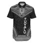 Tuvalu Polynesian Chief Hawaiian Shirts - Black Version 1