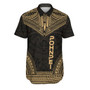 Pohnpei Polynesian Chief Hawaiian Shirts - Gold Version 1