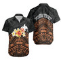 Papua New Guinea Custom Personalised Hawaiian Shirts - Tribal Pattern Hibiscus 1