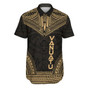 Vanuatu Polynesian Chief Hawaiian Shirts - Gold Version 1