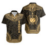 Samoa Polynesian Chief Short Sleeve Shirt - Gold Version