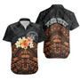 Niue Custom Personalised Hawaiian Shirts - Tribal Pattern Hibiscus 1
