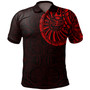 Polynesian Custom Personalised Polo Shirt - Maori Warrior Tattoo Full Color