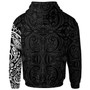 Polynesian Custom Personalised Hoodie - Maori Warrior Tattoo Full Color