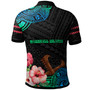 Marshall Islands Polo Shirt - Polynesian Pride with Hibicus Flower Tribal Pattern