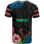 Kosrae T-Shirt - Polynesian Pride with Hibicus Flower Tribal Pattern
