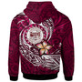 Hawaii Custom Personalised Hoodie - Farrington High School Maroon Polynesian Patterns