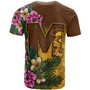 Hawaii Custom Personalised T-Shirt - Mililani Trojan High School Hawaiian Tropical Flowers T-shirt 1