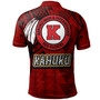 Hawaii Kahuku High & Intermediate School Custom Polo Shirt - Hawaii Kahuku High Polynesian School With Triangle Stylized Pattern