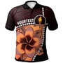 Tonga Custom Personalised Polo Shirt - Beulah College Polynesian Pattern with Flower Tribal Polo Shirt