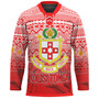 Tonga Custom Personalised Hockey Jersey - Kolisi Tonga With Tropical Flowers