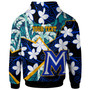 Hawaii Custom Personalised Hoodie - Maui High School Plumeria with Polynesian Pattern