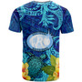 Hawaii Custom T-shirt - Kealakehe High School with Polynesian Patterns and Hibicus Flower