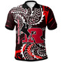 Hawaii Custom Polynesian Polo Shirt - President Theodore Roosevelt High School Tribal Patterns