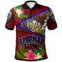 American Samoa Polo Shirt - Custom American Samoa Eagle Flag Style With Polynesian Patterns Polo Shirt