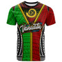 Vanuatu T-Shirt - Custom Vanuatu Independence Anniversary With Polynesian Patterns T-Shirt