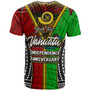 Vanuatu T-Shirt - Custom Vanuatu Independence Anniversary With Polynesian Patterns T-Shirt