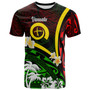 Vanuatu T-shirt - Vanuatu Independence Day Annivesary with Plumerian and Polynesian Patterns T-shirt