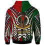 Vanuatu Hoodie - Custom Vanuatu Independence Anniversary With Arm Polynesian Patterns Hoodie