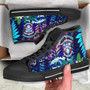 Tonga High Top Shoes - Apifo'ou College Polynesian with Tribal Turtle Plumeria and Tonga Style