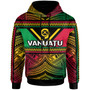 Vanuatu Hoodie - Custom Flag Color Polynesian Patterns Hoodie