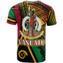 Vanuatu T-Shirt - Custom Polynesian Grunge Texture Style T-Shirt