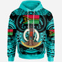 Vanuatu Hoodie - Vanuatu Polynesian Culture Pride Turquoise Hoodie