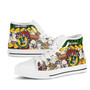 Hawaii High Top Shoes - Hana High & Intermediate School Polynesian Tribal Pattern