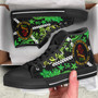 Hawaii High Top Shoes - Leilehua High School Polynesian Tribal Pattern