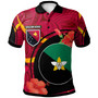 Papua New Guinea Polo Shirt - Enga Flag of PNG with Hibicus and Polynesian Culture Polo Shirt