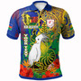 New Caledonia Pride Polo Shirt - Custom New Caledonia National Emblem With Cagou And Hibiscus Polynesian Polo Shirt