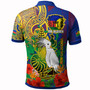 New Caledonia Pride Polo Shirt - Custom New Caledonia National Emblem With Cagou And Hibiscus Polynesian Polo Shirt