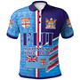 Fiji Polo Shirt - Custom Fiji Independence Tapa Patterns Sport Style Polo Shirt