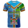 Malampa Fiji Day T-Shirt - Custom Malampa Flag Fiji Tapa Patterns T-Shirt