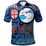 Fiji Polynesian Polo Shirt - Custom Map Fiji Independence Day with Tapa Polynesian Polo Shirt