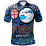 Fiji Polynesian Polo Shirt - Custom Map Fiji Independence Day with Tapa Polynesian Polo Shirt