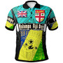 Malampa Fiji Polynesian Polo Shirt - Custom Flag Malampa Fiji Day with Tapa Polynesian Polo Shirt