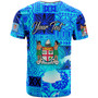 Fiji Polynesian T-shirt - Custom Fiji Independence Day with Tapa Patterns and Fiji Map T-shirt