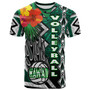 Hawaii Volleyball T-shirt - Custom Hawaii Volleyball Hibicus With Polynesian Patterns Custom Name And Number T-shirt