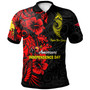 Papua New Guinea Polo Shirt - Custom Papua New Guinea Independence Day Polynesian Hibiscus Patterns Polo Shirt