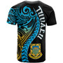 Tuvalu Polynesian T-Shirt - Custom Tuvalu Day with Polynesian Pattern T-Shirt