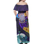 Chanel Colllege Woman Off Shoulder Long Dress - Tonga High School Polynesian