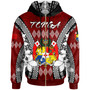 Tonga Hoodie - Custom Pattern Inspired By Tonga And Polynesian With Coat Of Arms Hoodie