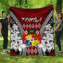 Tonga Premium Quilt - Pattern Inspired By Tonga And Polynesian With Coat Of Arms