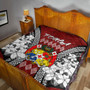 Tonga Premium Quilt - Pattern Inspired By Tonga And Polynesian With Coat Of Arms