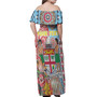 Fiji Woman Off Shoulder Long Dress - Custom Fiji Coat of Arms With Tapa Patterns And Tribal Hibiscus