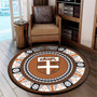 Fiji Round Rug - Fiji Tapa Design Tribal Round Rugs