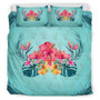 Hawaii Bedding Set Flower Hibicus Plumeria Centre