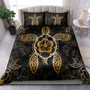 Hawaii Bedding Set Golden Hibiscus And Turtle