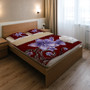 Hawaii Bedding Set Plumeria Violet Polynesia Red